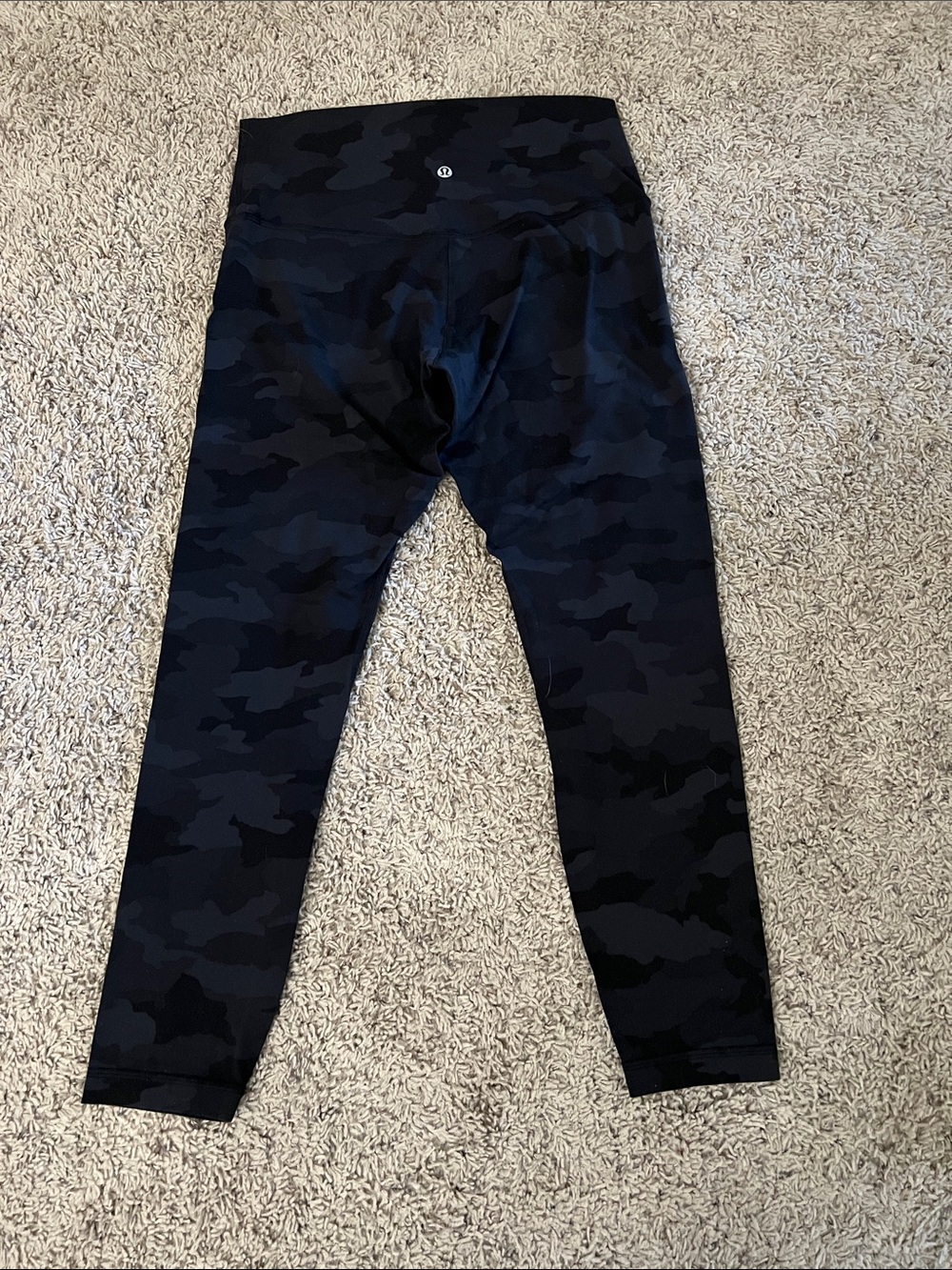 Lululemon Women’s Align High-Rise Black Camo leggings.